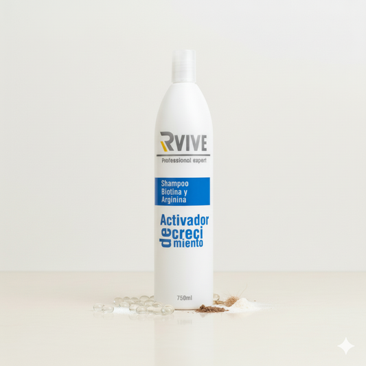 Shampoo activador de crecimiento Rvive con biotina y arginina