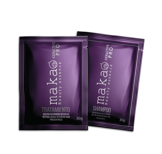 Shampoo Neutro Reparador Makao Pro con Keratina Hidrolizada