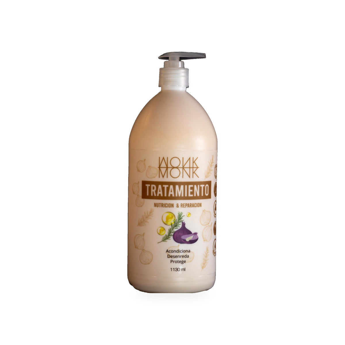Tratamiento Monk de cebolla nutrición y reparación, frasco de 1130 ml con dosificador