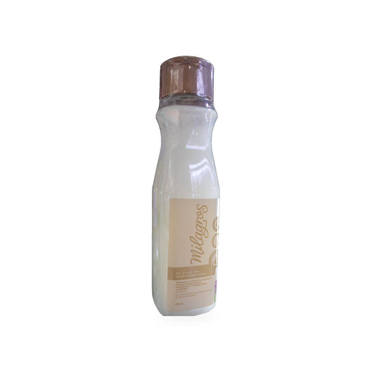 Shampoo Milagros de arroz con ácido hialurónico, frasco de 450 ml