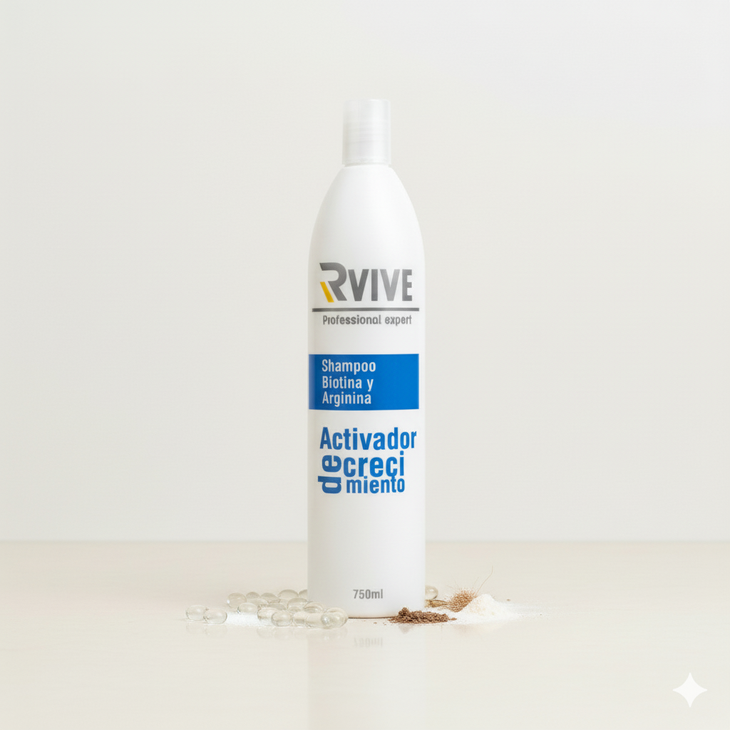 Shampoo Activador Crecimiento RVIVE | Biotina y Arginina