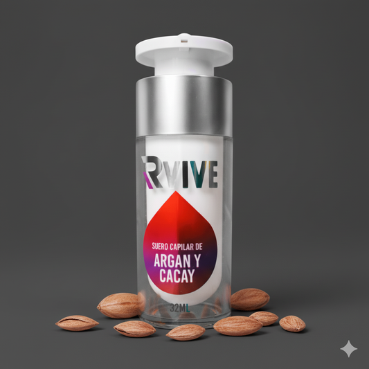 Serum Acondicionador de Argán y Acay Rvive - Reparación y Brillo para Cabello Seco