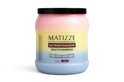 Imagen mejorada de la mascarilla MATIZZE con degradado completo incluyendo azul