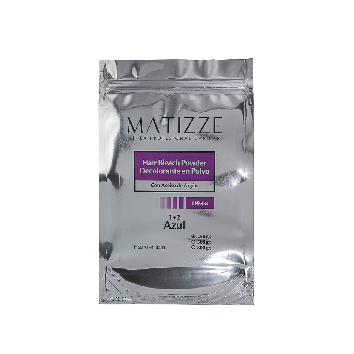 Decolorante Matizze Azul en polvo, neutraliza el naranja al aclarar