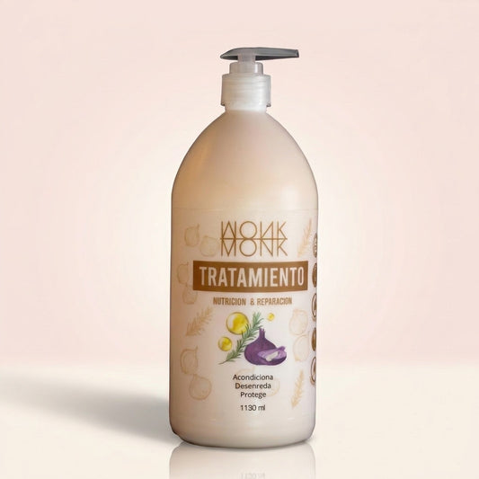 Tratamiento Monk de cebolla nutrición y reparación, frasco de 1130 ml con dosificador